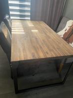 Eettafel met bijpassende bank,, Huis en Inrichting, Tafels | Eettafels, Ophalen of Verzenden, Gebruikt, Rechthoekig, 150 tot 200 cm