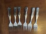 6 gebaksvorkjes biedermeier, Ophalen of Verzenden