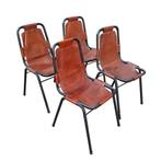 Dal Vera/ Charlotte Perriand stoelen, Vier, Design, Gebruikt, Bruin