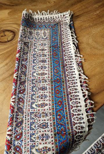 Hand geweven en gedrukte Ghalamkar tafelkleed uit Iran #2 beschikbaar voor biedingen