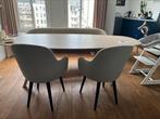 2 Mooie eetkamerstoelen van Made model Stig, Ophalen, Zo goed als nieuw, Grijs, Twee