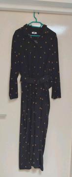 Prachtige jumpsuit van WE maat 46 met bruine stippen, Kleding | Dames, Jumpsuits, WE, Ophalen of Verzenden, Zo goed als nieuw
