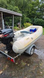Sodiak harbodem boot met 15PK buitenboord motor, Watersport en Boten, Boottrailers, Ophalen, Minder dan 1500 kg, Gebruikt, Overige typen