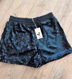 Nieuw: Shoeby korte broek met pailletten, maat L, Kort, Blauw, Maat 42/44 (L), Nieuw