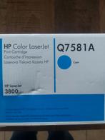 HP Q7581A Cyan Toner - LaserJet 3800, Ophalen, Nieuw, Toner, HP
