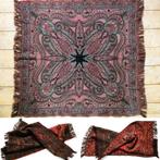 Antiek worteldoek met paisley motief van ca. 1900, Antiek en Kunst, Antiek | Kleden en Textiel, Ophalen of Verzenden