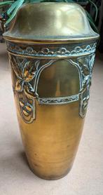 Prachtige messing vaas, Jugendstil / Art Nouveau, Antiek en Kunst, Antiek | Koper en Brons, Ophalen of Verzenden, Koper