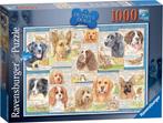 ZGAN puzzel 1000 Trouwe honden Dutiful Dogs 100% compleet!, Ophalen of Verzenden, 500 t/m 1500 stukjes, Zo goed als nieuw, Legpuzzel