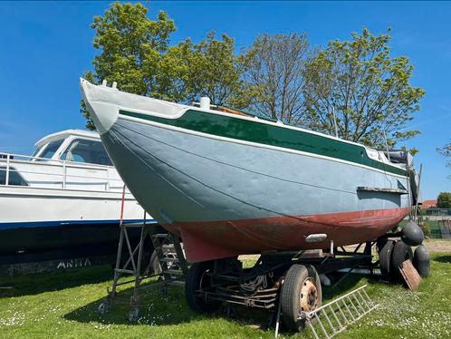 Marker rondbouw, Watersport en Boten, Platbodems, Gebruikt, 9 tot 12 meter, Staal, Diesel, Ophalen