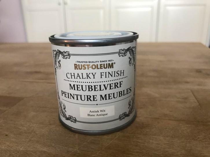 Rust-Oleum Meubelverf - Antiek Wit, Doe-het-zelf en Verbouw, Verf, Beits en Lak, Wit, Ophalen of Verzenden
