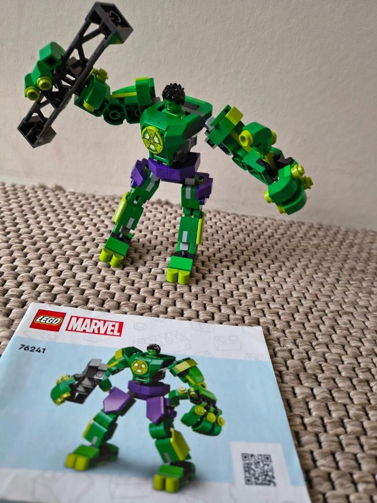 Lego hulk's mega  met ijzeren paal, Ophalen
