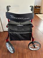 Rollator Travixx  de luxe rood, Diversen, Rollators, Ophalen, Zo goed als nieuw
