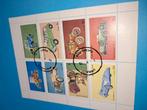 Postzegels  vel, Antiek en Kunst, Kunst | Schilderijen | Abstract, Ophalen of Verzenden