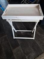 Houten dienblad met inklapbare poten, Ophalen, Gebruikt, Rechthoekig, Hout