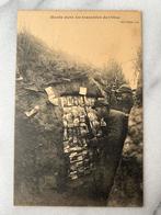 Wo1: ak loopgraaf ansichtskaarten museum front oise, Ophalen of Verzenden, Landmacht, Nederland, Foto of Poster