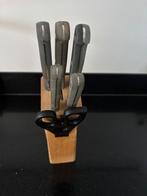 Messenset Sola met blok, Huis en Inrichting, Keuken | Bestek, Ophalen, Zo goed als nieuw, Rvs of Chroom