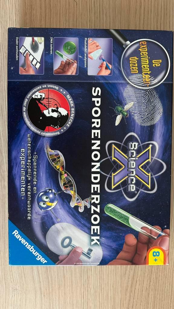 Ravensburger Science X Sporenonderzoek, Kinderen en Baby's, Speelgoed | Educatief en Creatief, Zo goed als nieuw, Knutselen, Puzzelen
