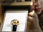 15572-1 18-karaat geelgouden solitaire bolsjewiek ring
