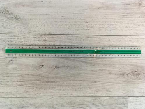 Linex antislip liniaal 40 cm groen / transparant, Hobby en Vrije tijd, Tekenen, Nieuw, Overige typen, Verzenden