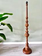 Vintage houten vloerlamp lampenvoet lamp, Ophalen of Verzenden, Gebruikt