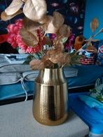 Vaas met bloemen, Huis en Inrichting, Woonaccessoires | Vazen, Overige kleuren, Ophalen of Verzenden, Minder dan 50 cm, Glas