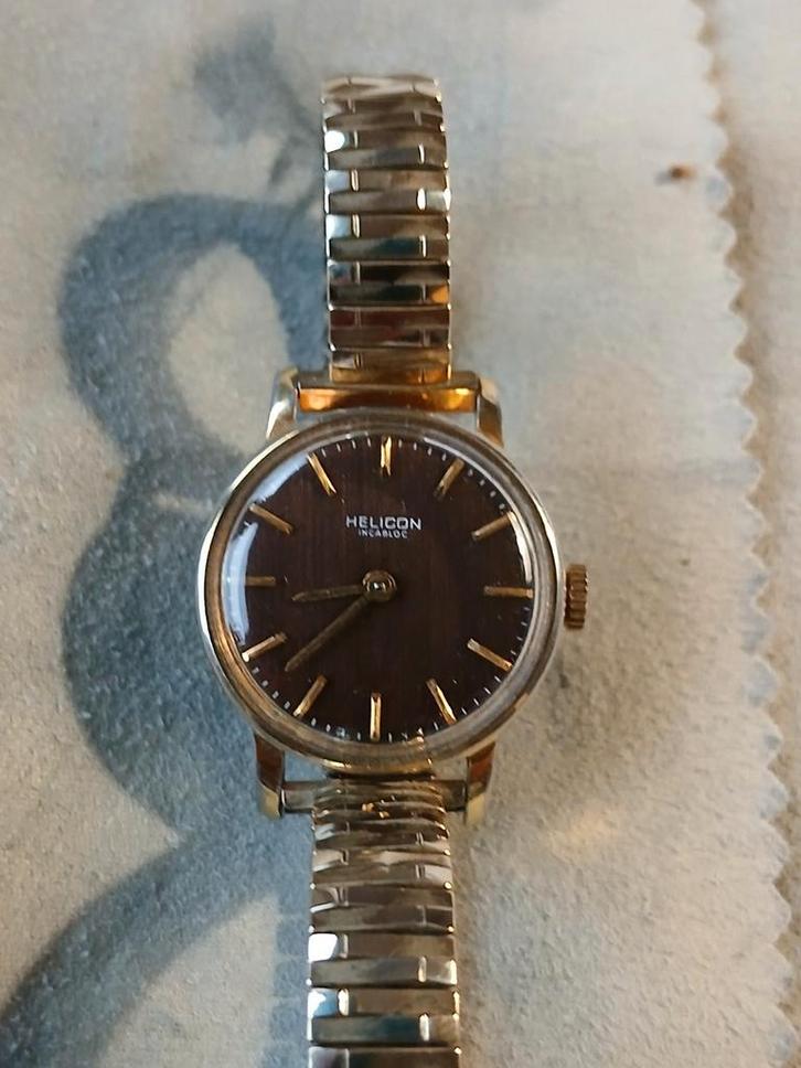 Helicon Incabloc - Goud Verguld - Jaren 60, Sieraden, Tassen en Uiterlijk, Overige Accessoires, Ophalen of Verzenden