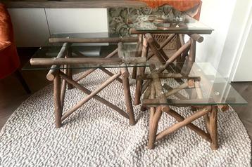 Rivièra Maison salon / bijzet tafeltjes set tafel beschikbaar voor biedingen