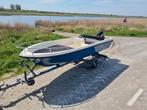 Mooie consoleboot Inclusief motor en trailer, Watersport en Boten, Vis- en Consoleboten, Ophalen, Gebruikt, Tot 10 pk, 3 tot 6 meter
