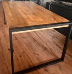 Mango houten eettafel 6 pers, Ophalen, Gebruikt, 50 tot 100 cm, Vijf personen of meer