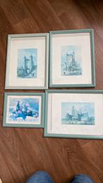 4 lijsten met tekeningen, Ophalen of Verzenden