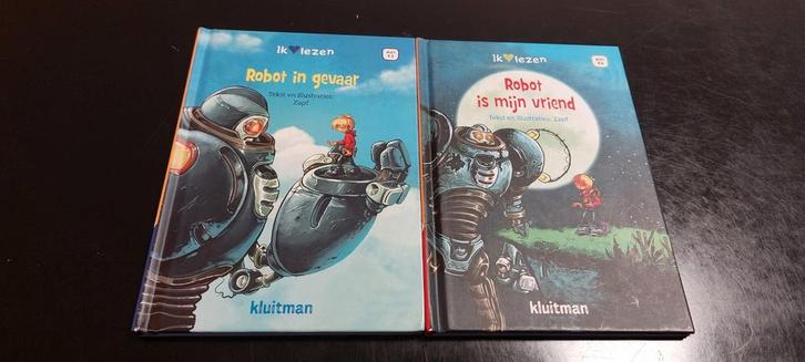Robot in gevaar & Robot is mijn vriend - 2 Boeken, Boeken, Kinderboeken | Jeugd | onder 10 jaar, Zo goed als nieuw, Fictie algemeen