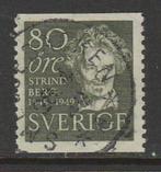 Zweden 1949 - J.A. Strindberg - Dramatist, Postzegels en Munten, Postzegels | Europa | Scandinavië, Zweden, Ophalen, Gestempeld