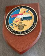 Shild Transportbataljon 814 Plaque, Verzamelen, Militaria | Algemeen, Ophalen of Verzenden, Landmacht, Embleem of Badge