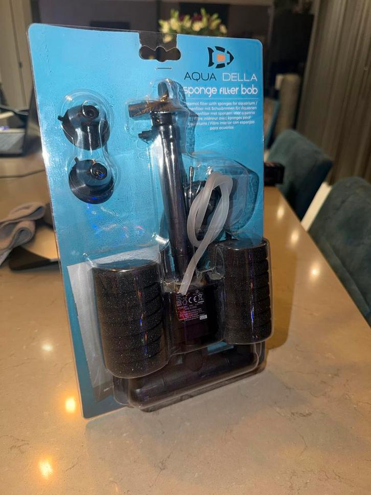 Aqua Della Sponsfilter Bob - Aquarium Filter nieuw, Dieren en Toebehoren, Vissen | Aquaria en Toebehoren, Nieuw, Ophalen of Verzenden