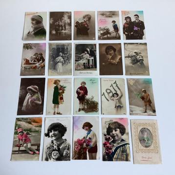 20 oude ansichtkaarten Kerst en Nieuw beschikbaar voor biedingen