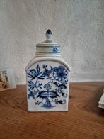 Antiek meissen thee bewaarpotje dresden porselein, Ophalen of Verzenden