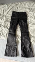 Leren flear broek, Ophalen, Nieuw, Maat 38/40 (M), Zwart