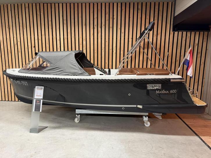 NwStaat! MAXIMA 600 DELUXE '40PK HONDA' Bimini! AUDIO! Bj'21, Watersport en Boten, Sloepen, Zo goed als nieuw, 30 tot 50 pk, 6 meter of meer