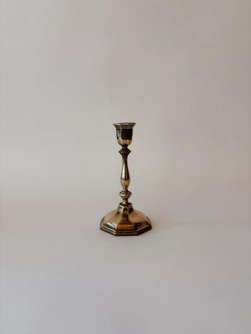 VINTAGE MESSING KANDELAAR | 15,5 CM beschikbaar voor biedingen