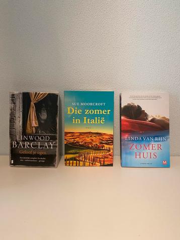 3 boeken sue moorcroft , linda van rijn , linwood barclay beschikbaar voor biedingen