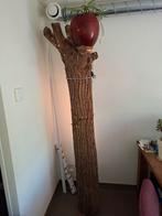 Lamp / bloempot / brandhout, Huis en Inrichting, Lampen | Vloerlampen, Ophalen, Zo goed als nieuw, Hout, 200 cm of meer