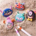 Hobbyset Steendecoratie Monster 5 stuks, Hobby en Vrije tijd, Verzenden, Nieuw