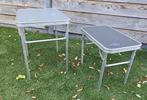 2 Camping Bijzettafels - Lichtgewicht & Handig!, Ophalen, Gebruikt