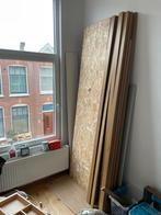 4 nieuwe OSB-III platen en wat kleinere resten, Doe-het-zelf en Verbouw, Hout en Planken, Ophalen, Minder dan 25 mm, Overige typen