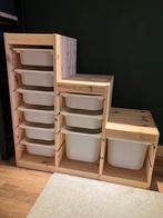 2x Ikea Trofast kast grenen hout incl. lades / bakken wit, Ophalen, 5 laden of meer, Zo goed als nieuw, Modern