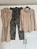 Studio anneloes set blouse L gilet M & flower broek M, Kleding | Dames, Maat 38/40 (M), Blauw, Ophalen of Verzenden, Zo goed als nieuw