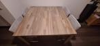 eetkamertafel vierkant 130x130 eiken Woods, Huis en Inrichting, Tafels | Eettafels, Ophalen, Gebruikt, Vierkant, Vijf personen of meer