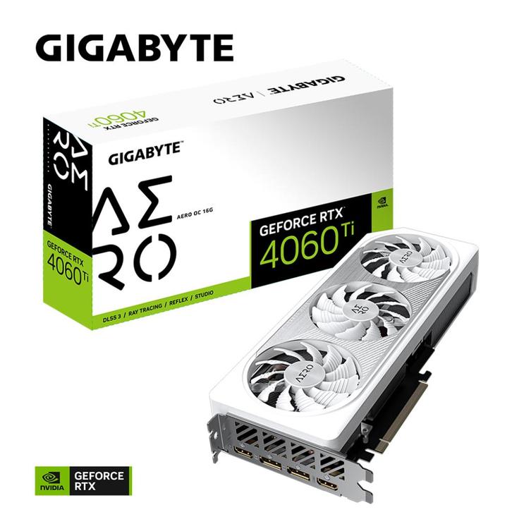 videokaart GeForce RTX 4060 Ti AERO OC 16G, Computers en Software, Videokaarten, Zo goed als nieuw, Nvidia, PCI-Express 4.0, GDDR6