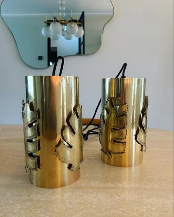 Set van 2 Holm Sørensen Brutalistische hanglampen beschikbaar voor biedingen