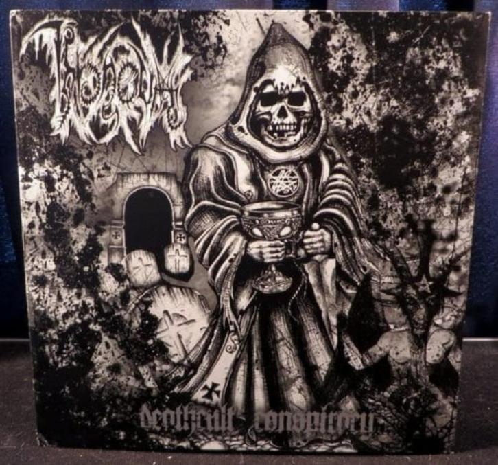 Throneum - Deathcult Conspiracy, Cd's en Dvd's, Vinyl | Hardrock en Metal, Zo goed als nieuw, Ophalen of Verzenden